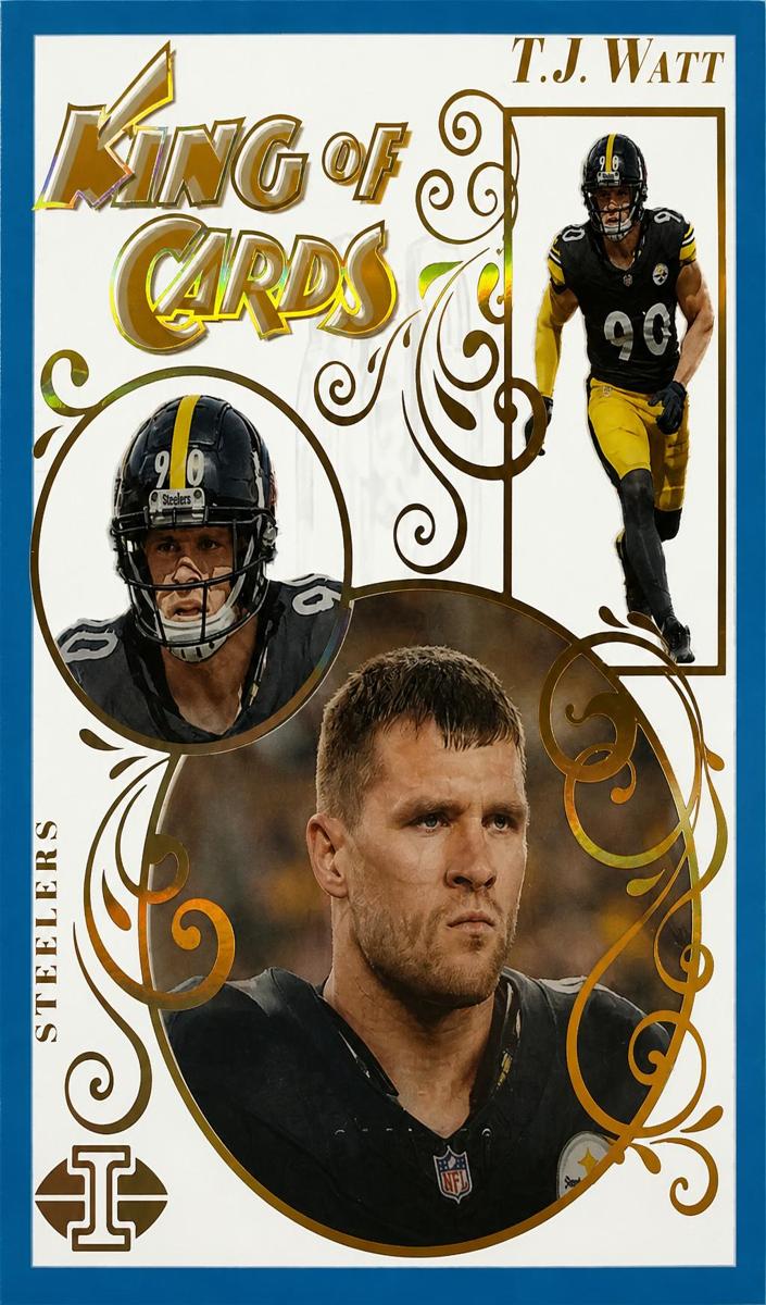 2023 Panini Illusions Football Light Blue T.J. Watt #13