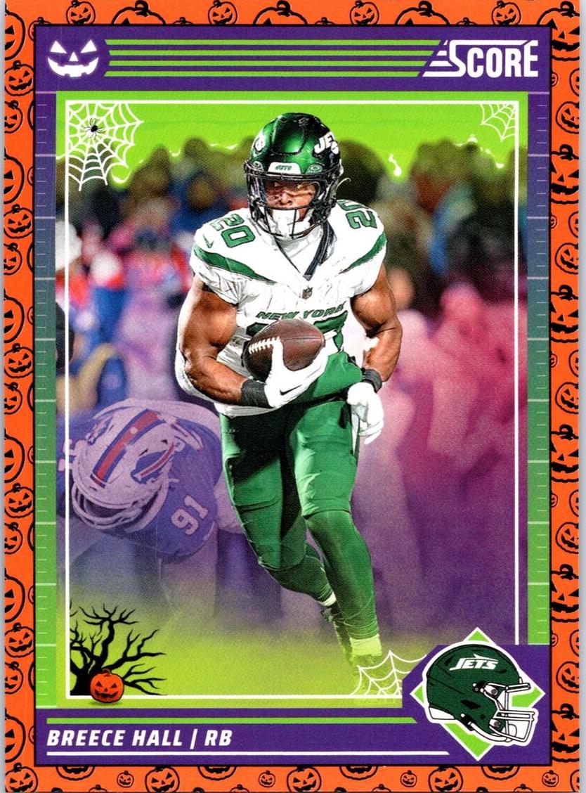 2024 Panini Score-a-Treat Football Pumpkin Breece Hall #218