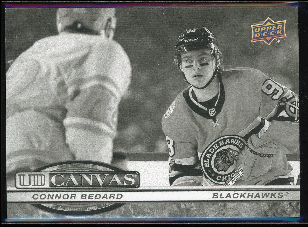 2025 Upper Deck Hockey Black and White Connor Bedard #C-58 PSA 9