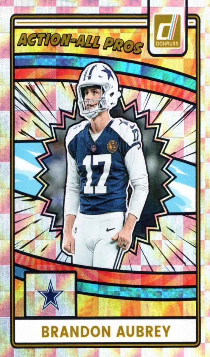 2025 Panini Donruss Football Brandon Aubrey #AAP-BAU PSA 9