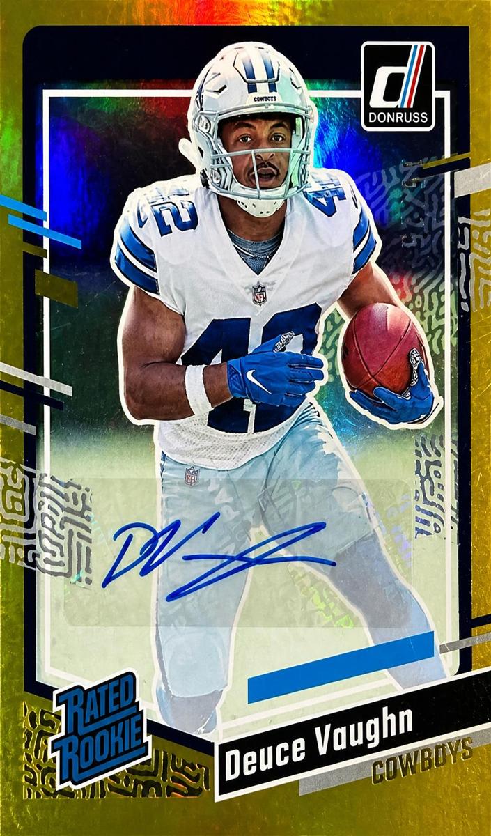 2023 Panini Donruss Football Gold Deuce Vaughn #324
