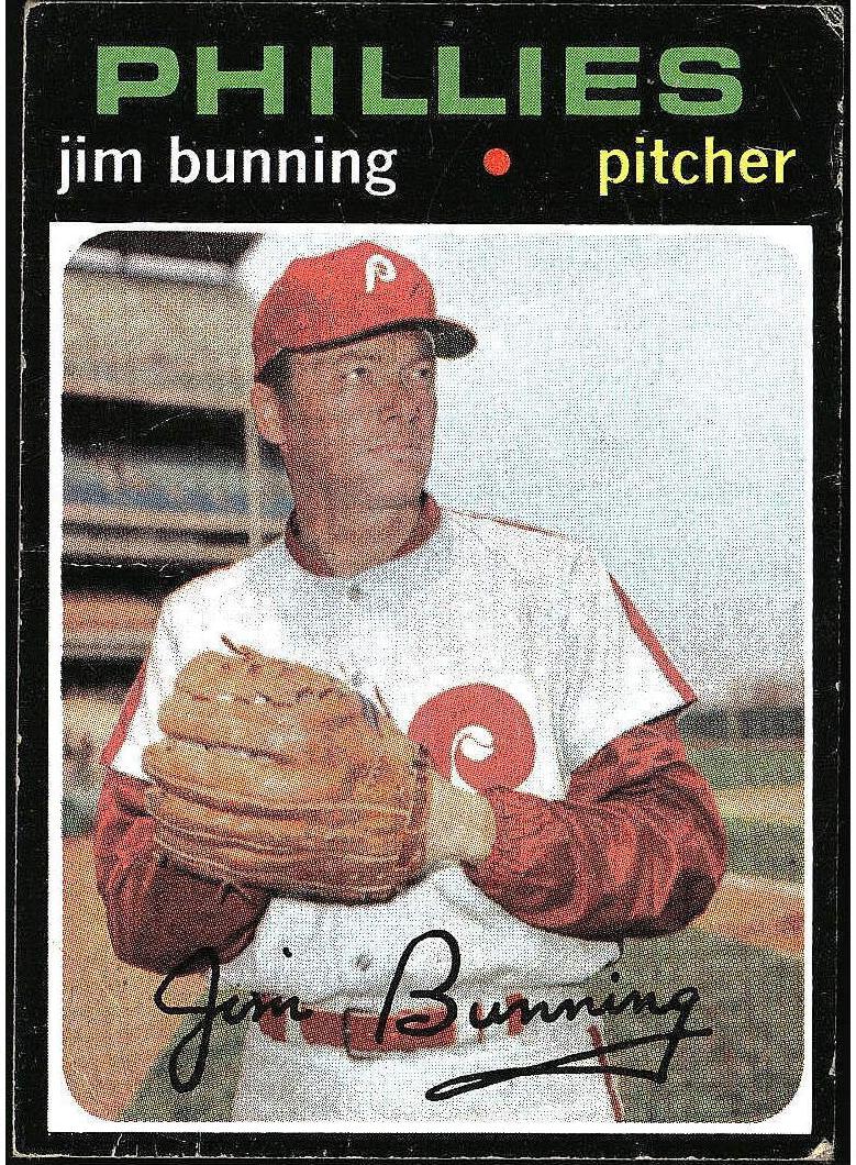 1971 Topps Baseball Jim Bunning #574