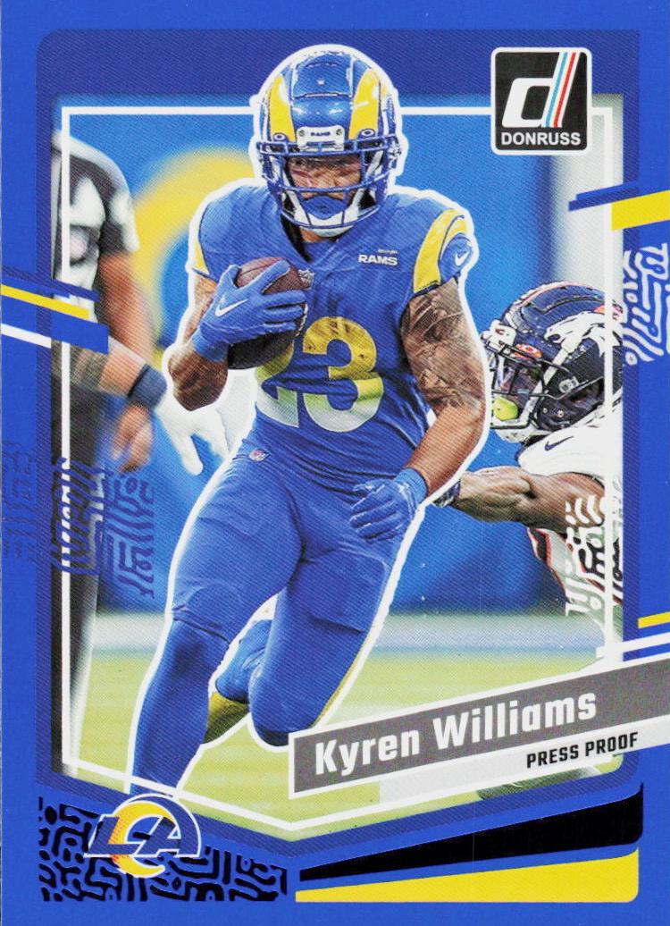 2023 Panini Donruss Football Press Proof Blue Kyren Williams #167
