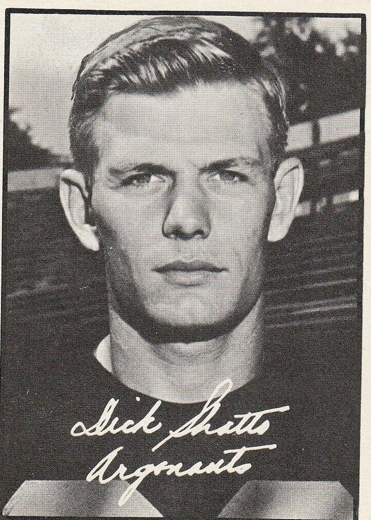 1961 Topps CFL Football Dick Shatto #109