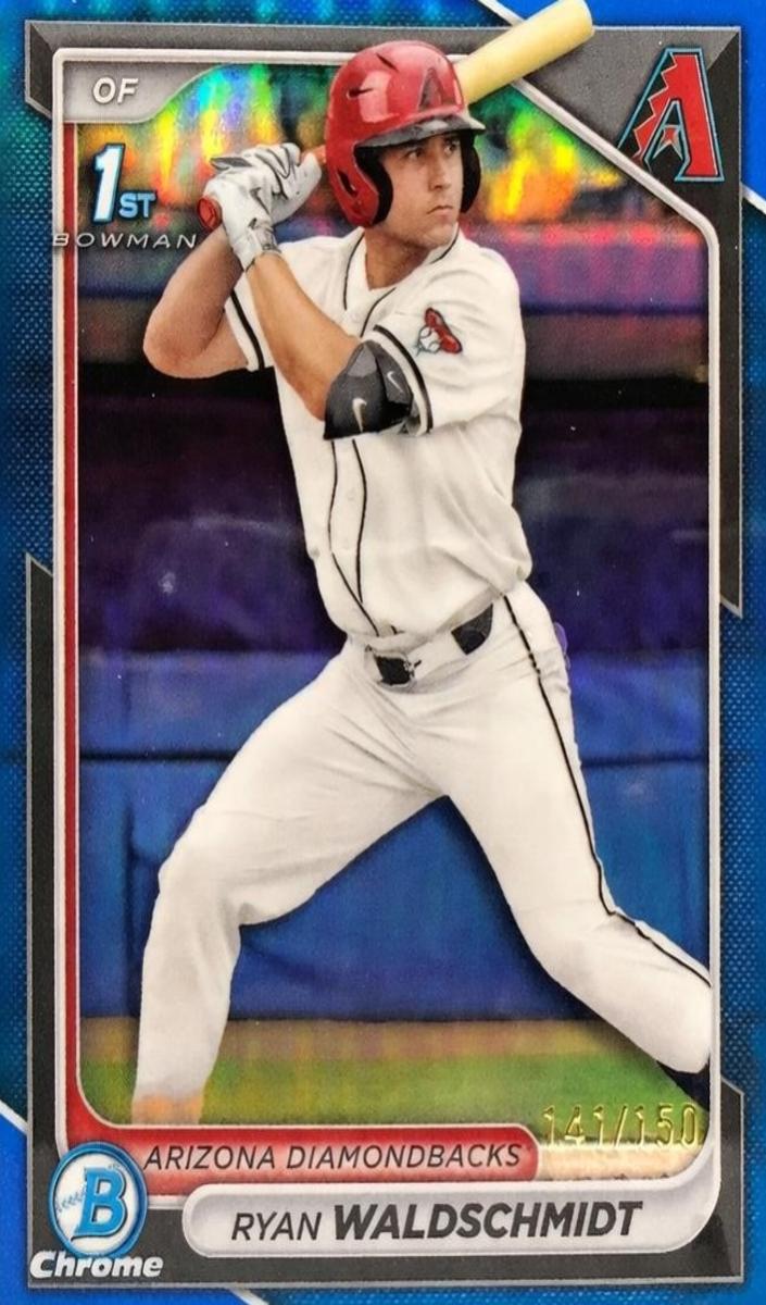2024 Bowman Draft Chrome Baseball Blue Refractor Ryan Waldschmidt #BDC-18