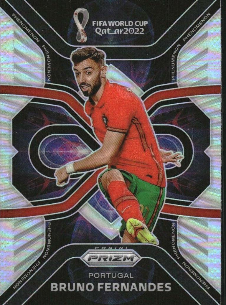 2022 Panini Prizm FIFA World Cup Qatar Soccer Silver Bruno Fernandes #4