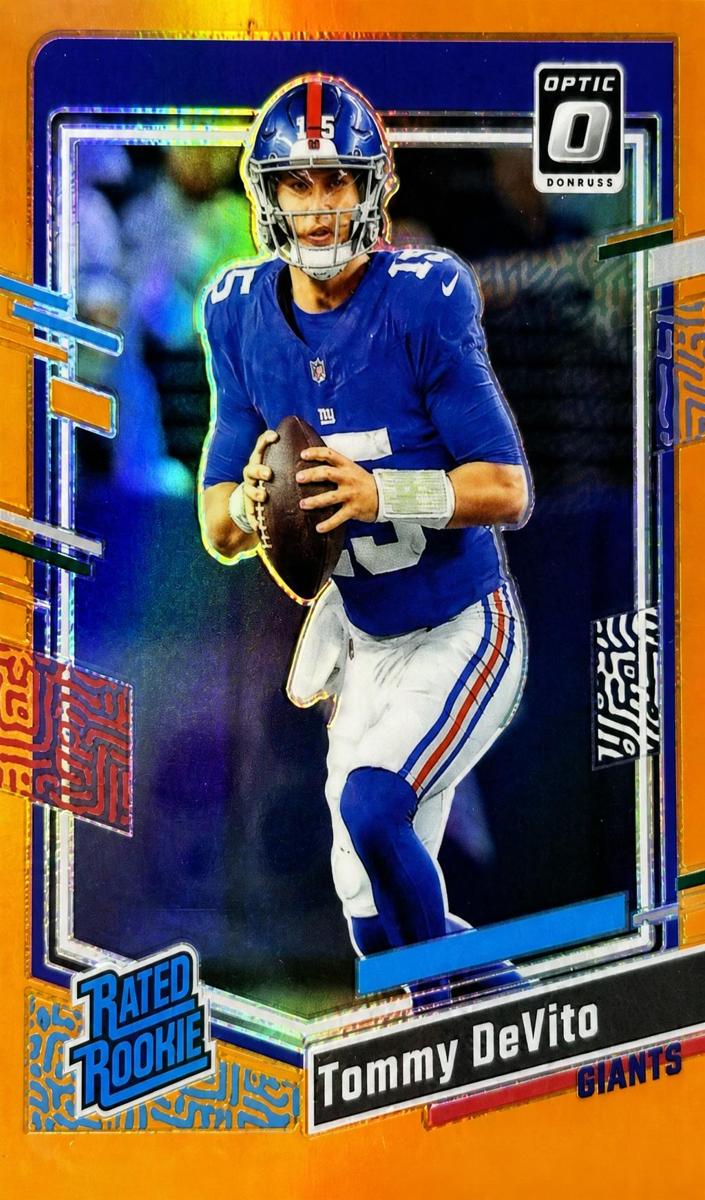 2023 Donruss Optic Football Orange Tommy DeVito #280