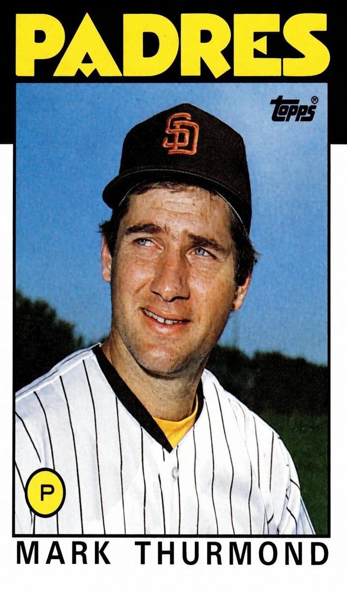 1986 Topps Baseball Mark Thurmond #37 PSA 10