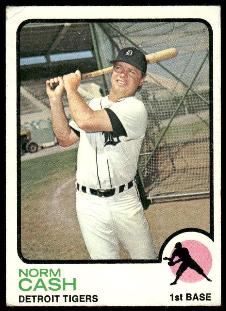 1973 Topps Baseball Norm Cash #485