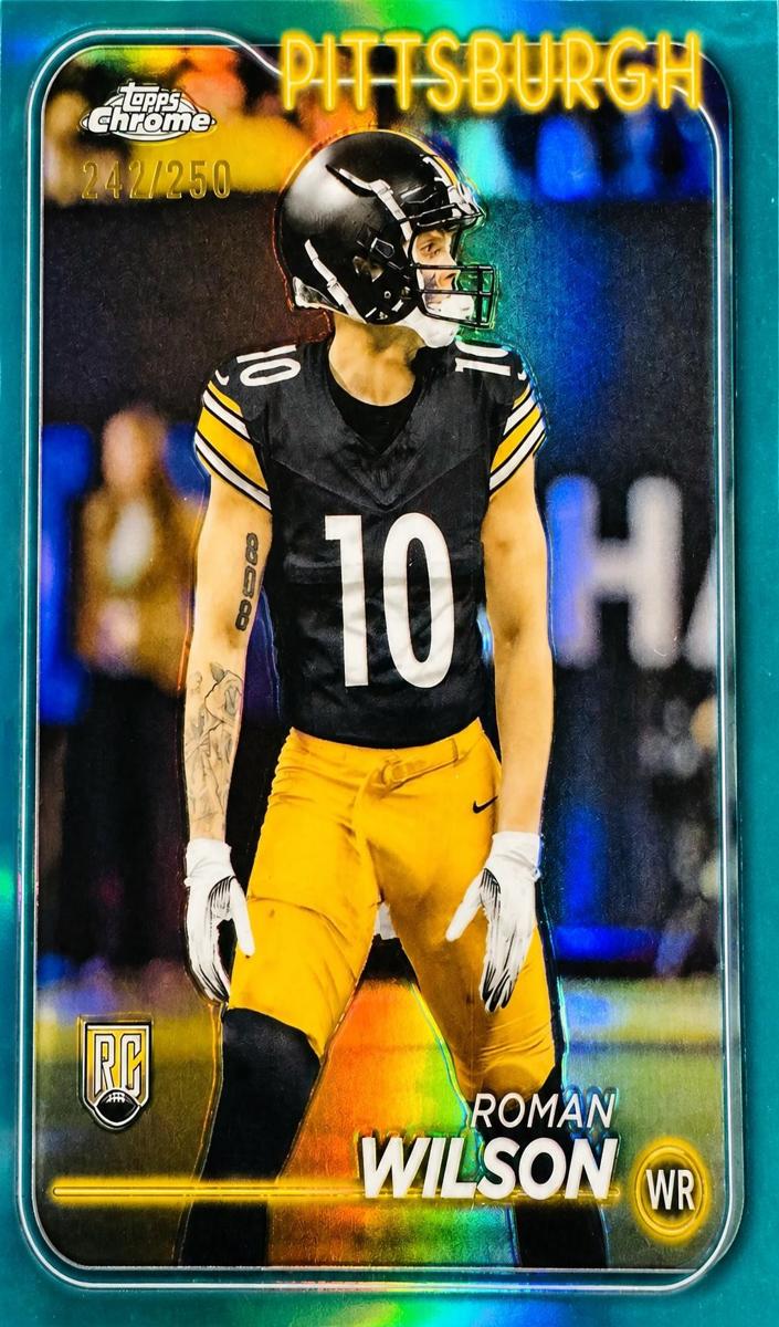 2024 Topps Chrome Football Green Refractor Roman Wilson #230