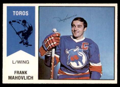 1974 O-Pee-Chee WHA Hockey Frank Mahovlich #40