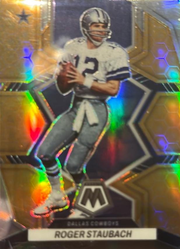 2022 Panini Mosaic Football Honeycomb Roger Staubach #57 PSA 9
