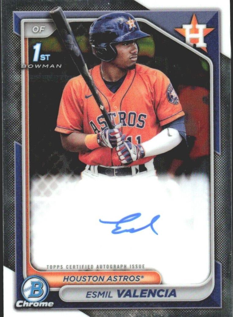 2024 Bowman Chrome Prospects Baseball Esmil Valencia #CPA-EVI PSA 9