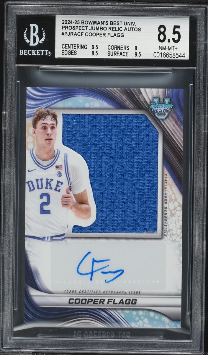 2024 Bowman Best University Basketball Cooper Flagg #PJRA-CF PSA 10