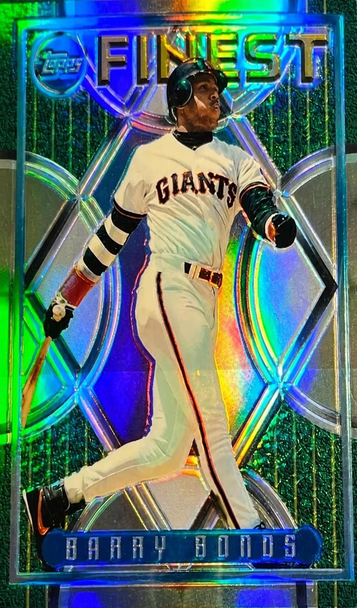 1995 Topps Finest Baseball Refractor Barry Bonds #192 BGS 8.5