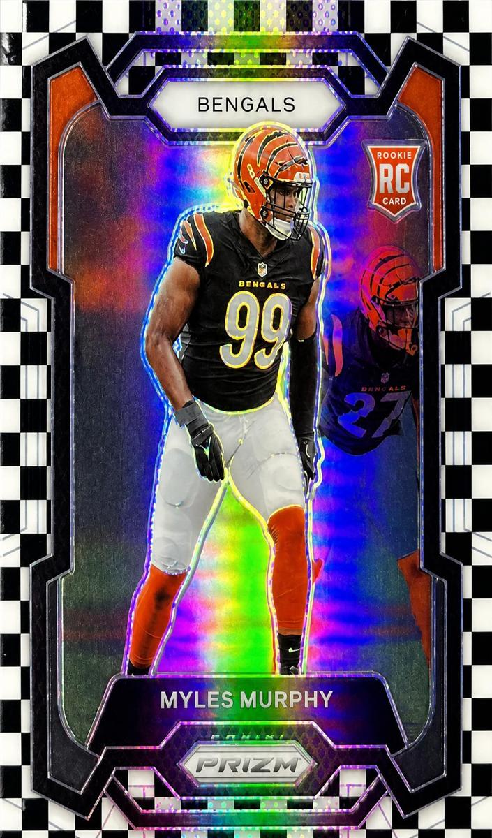 2023 Panini Prizm Football Black and White Checker Myles Murphy #320