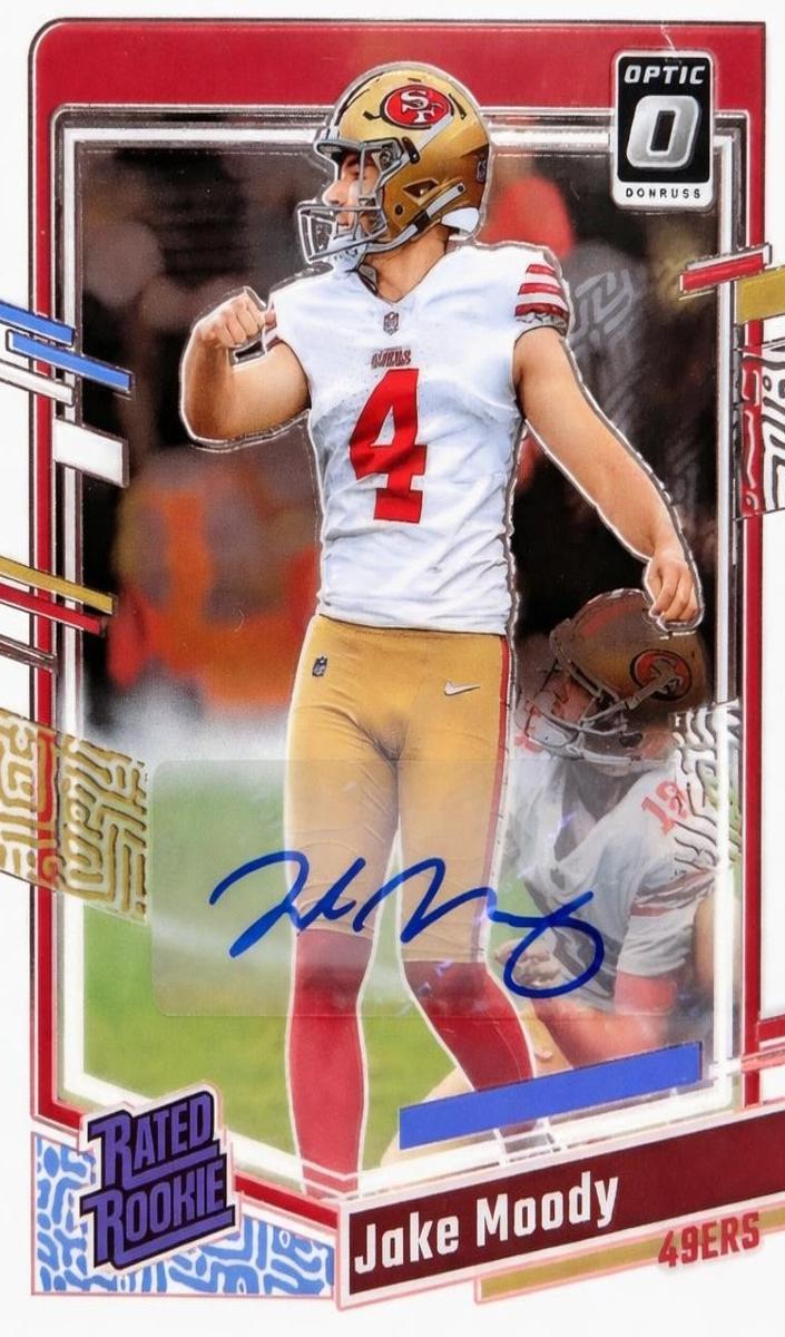 2023 Donruss Optic Football Jake Moody #289 PSA 9