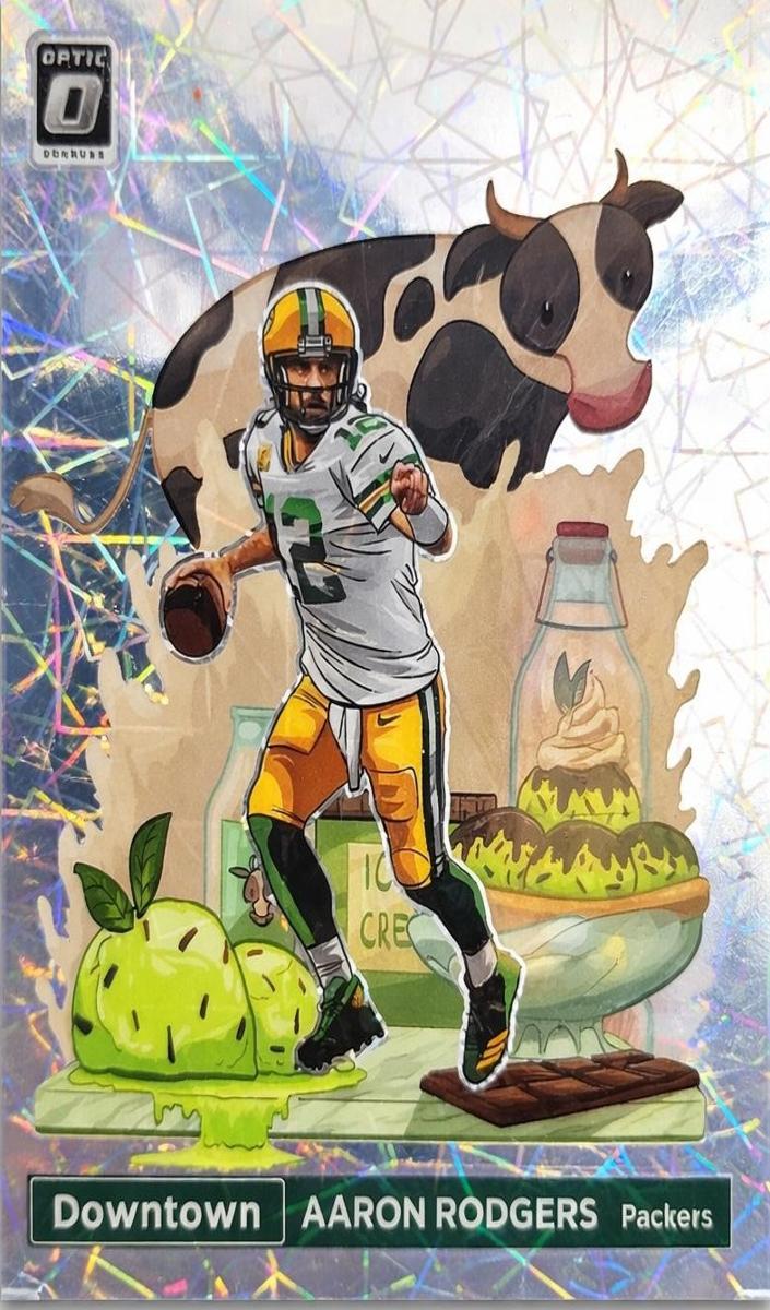 2022 Donruss Optic Football Aaron Rodgers #DT-AR PSA 8.5