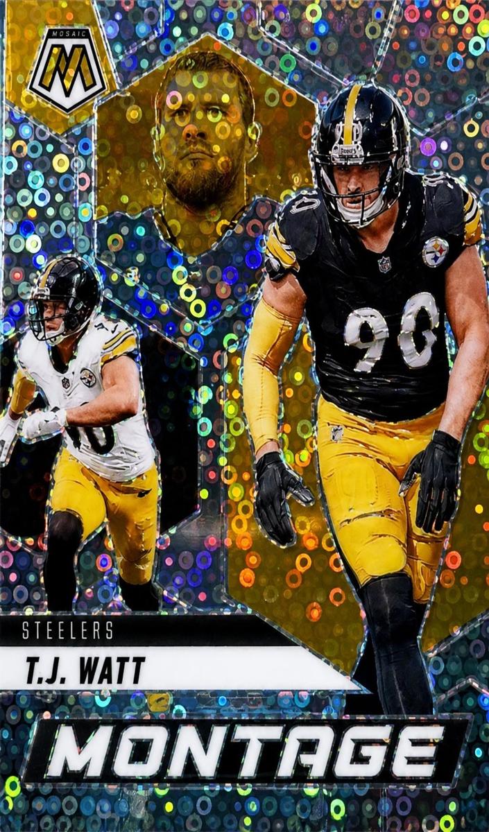 2025 Panini Mosaic Football No Huddle Silver T.J. Watt #28