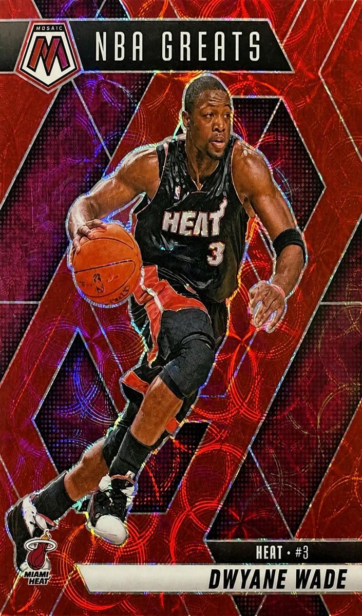 2024 Panini Mosaic Basketball International Red Dwyane Wade #300