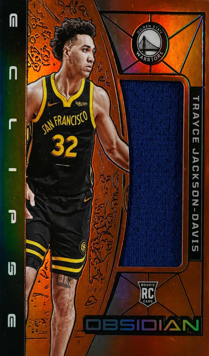 2023 Panini Obsidian Basketball Orange Flood Trayce Jackson-Davis #EM-TJD