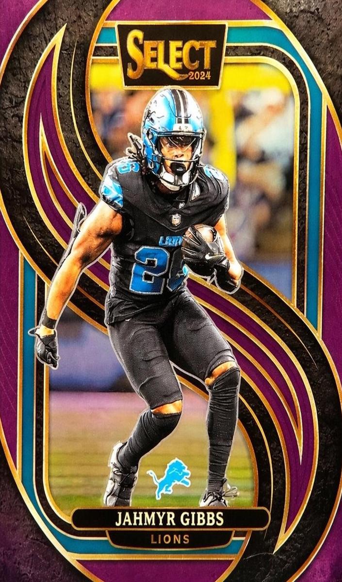 2024 Panini Select Football Purple Jahmyr Gibbs #163