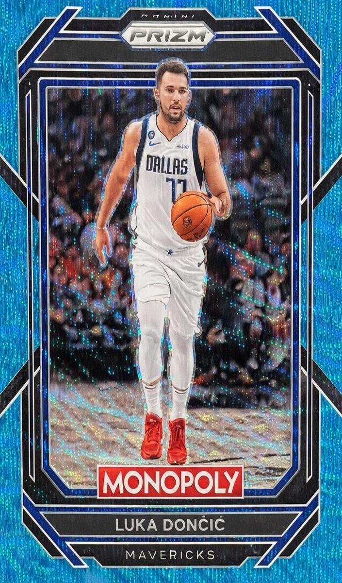 2022 Panini Prizm Monopoly Basketball Teal Wave Luka Doncic #19 PSA 9