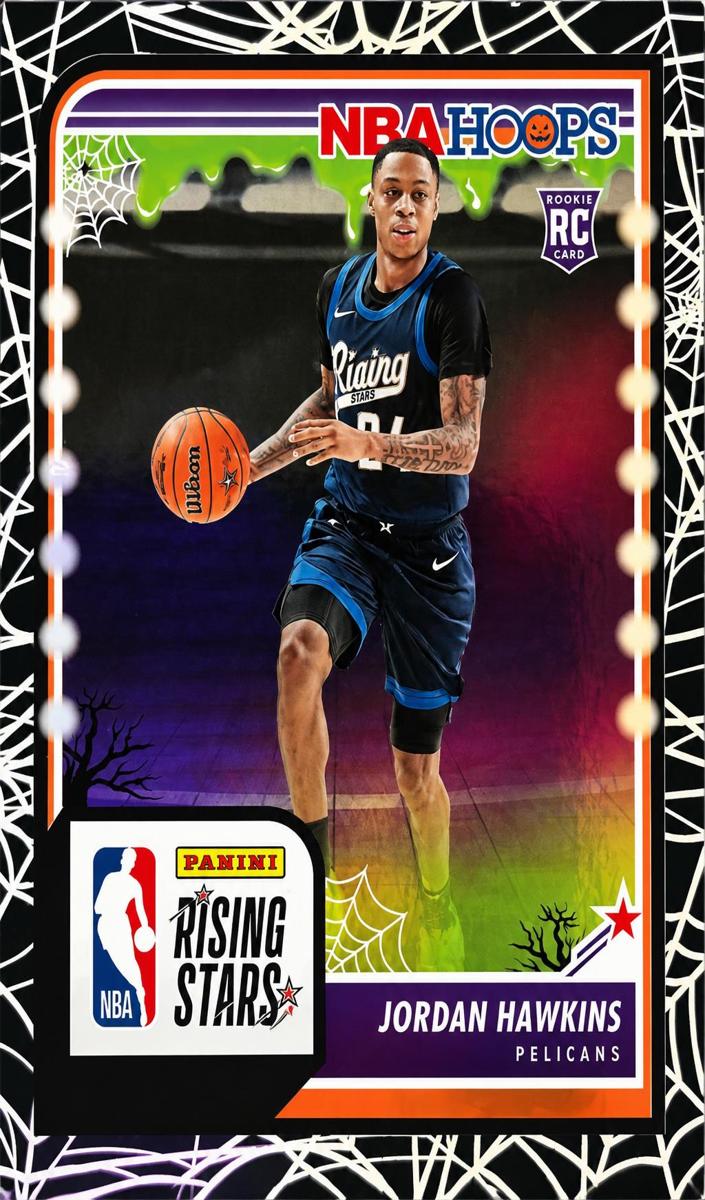 2023 Panini Haunted Hoops Basketball Holo Webs Jordan Hawkins #288 PSA 9
