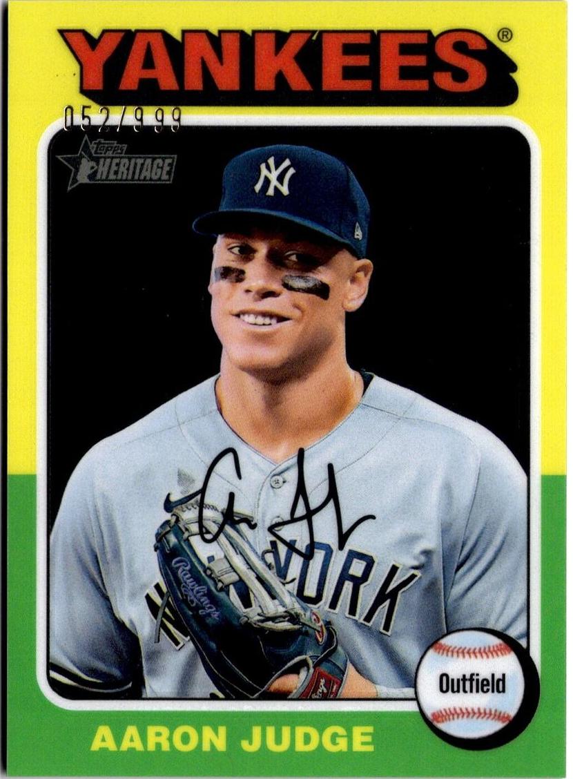2024 Topps Heritage Chrome Baseball Aaron Judge #112