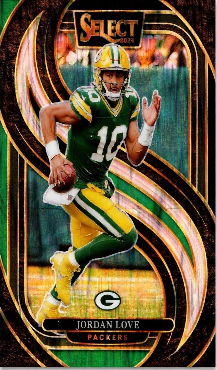 2024 Panini Select Football Black and Green Shock Jordan Love #172