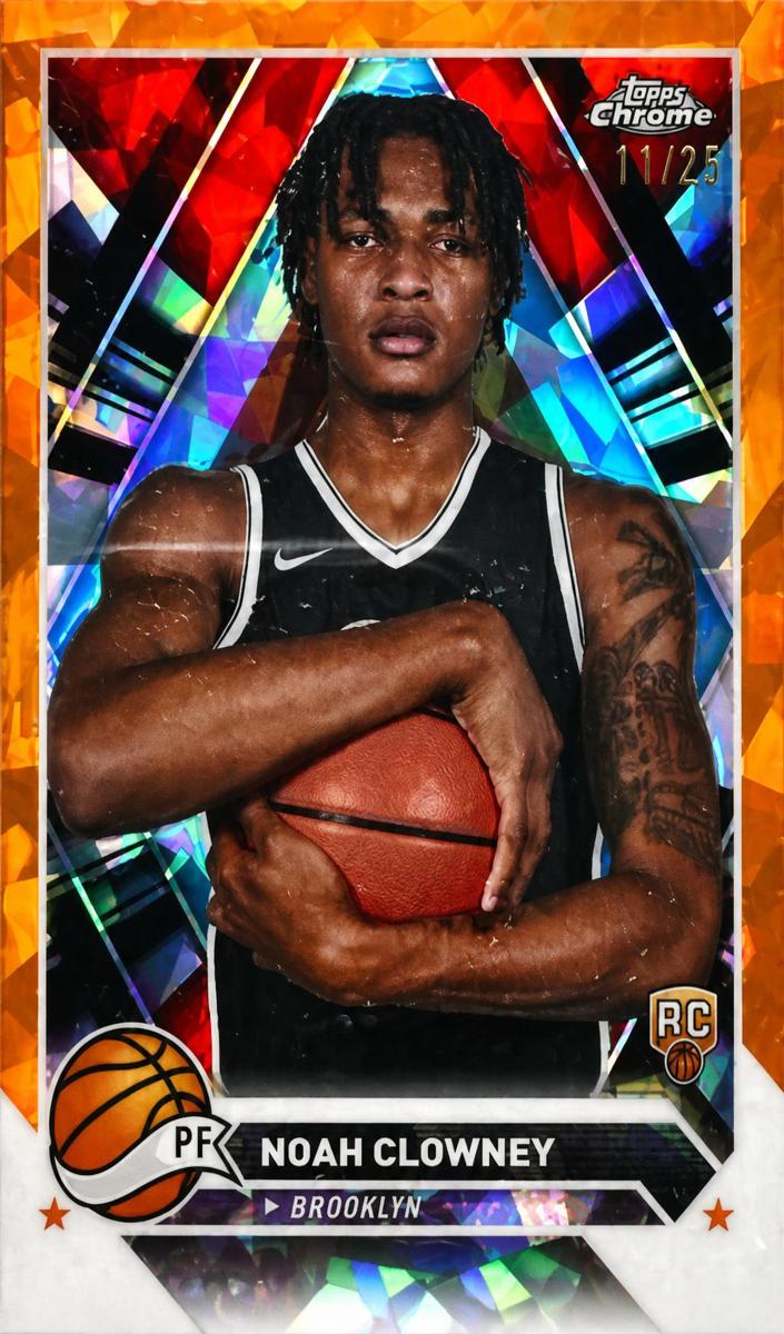 2023 Topps Chrome Sapphire Basketball Orange Noah Clowney #180