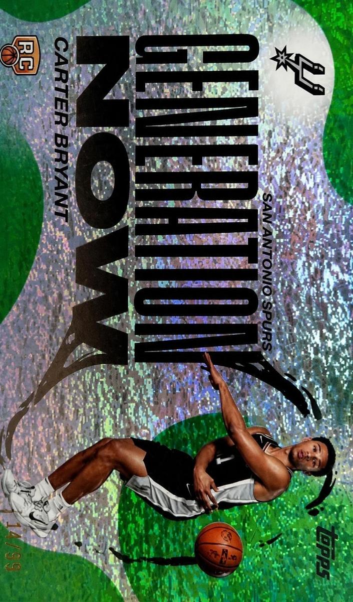 2025 Topps Basketball Green Holo Foil Carter Bryant #GN-14