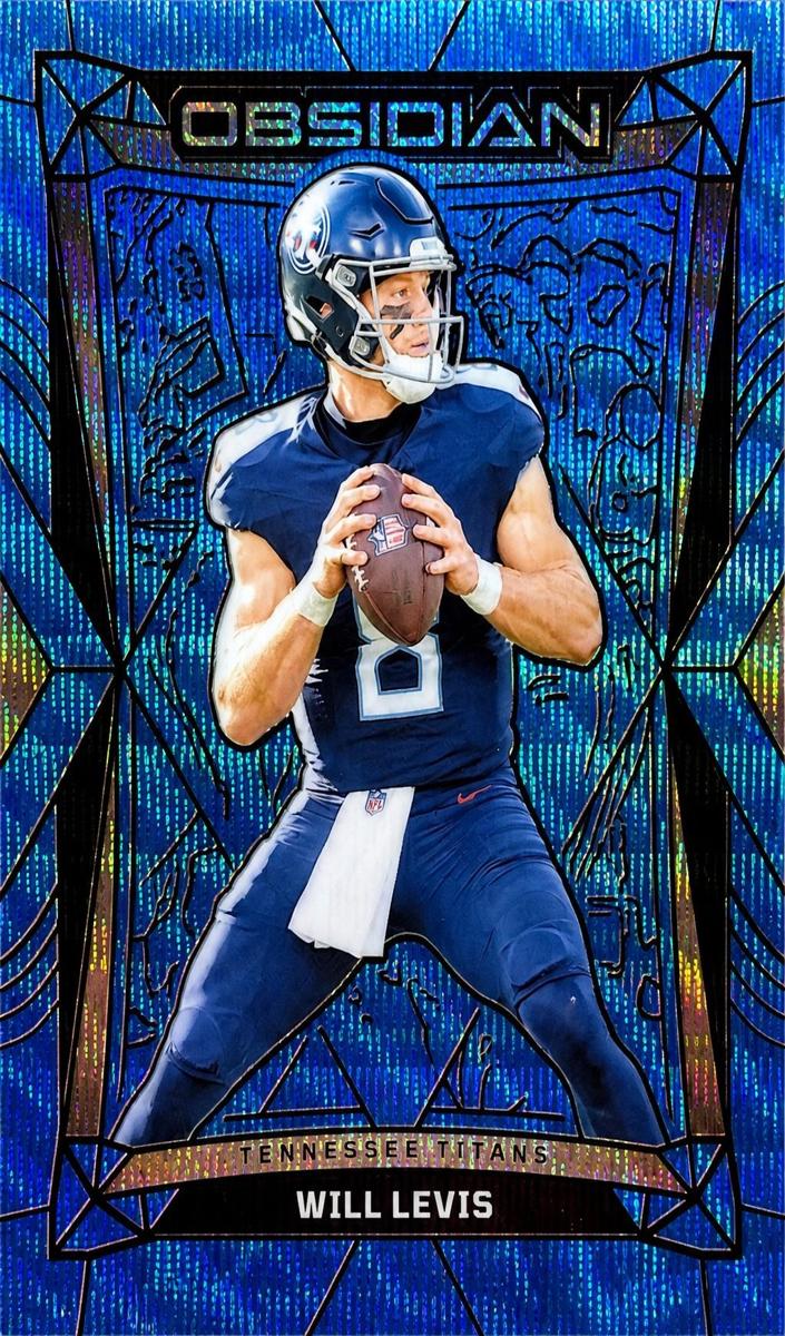 2024 Panini Obsidian Football International Blue Wave Will Levis #189