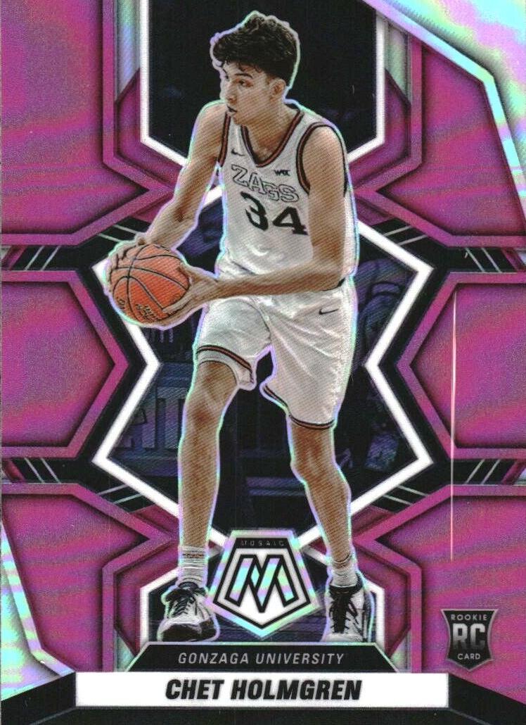 2022 Panini Chronicles Draft Picks Basketball Pink Chet Holmgren #1 PSA 10