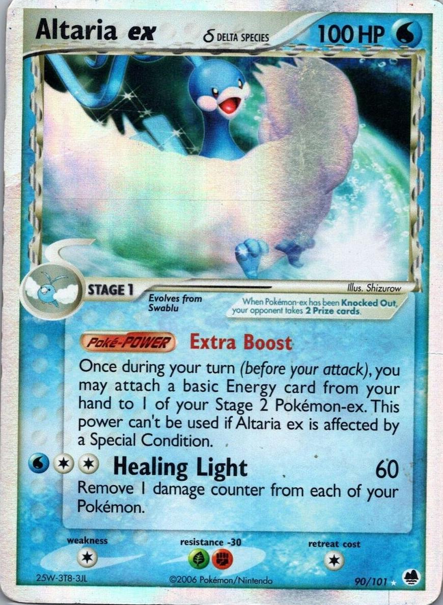 2006 Pokemon EX Dragon Frontiers Altaria EX #90 PSA 8