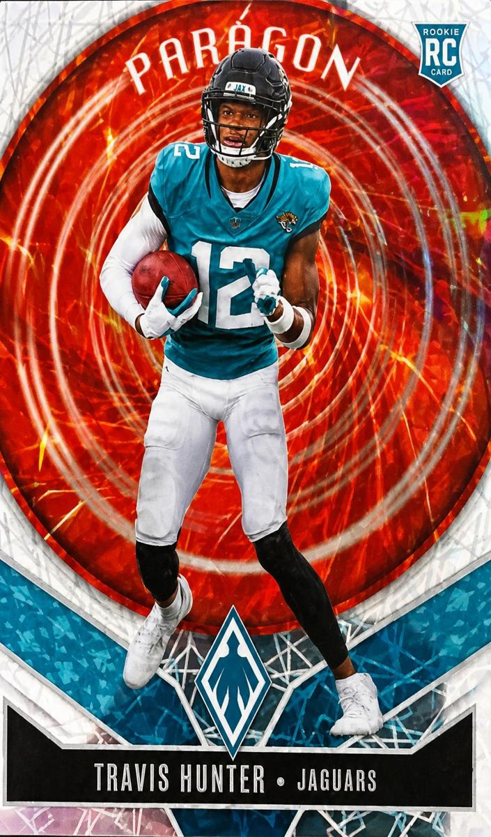2025 Panini Phoenix Football Silver Lazer Travis Hunter #12