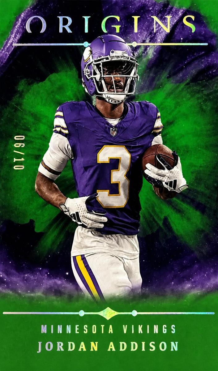 2024 Panini Origins Football Green Jordan Addison #72