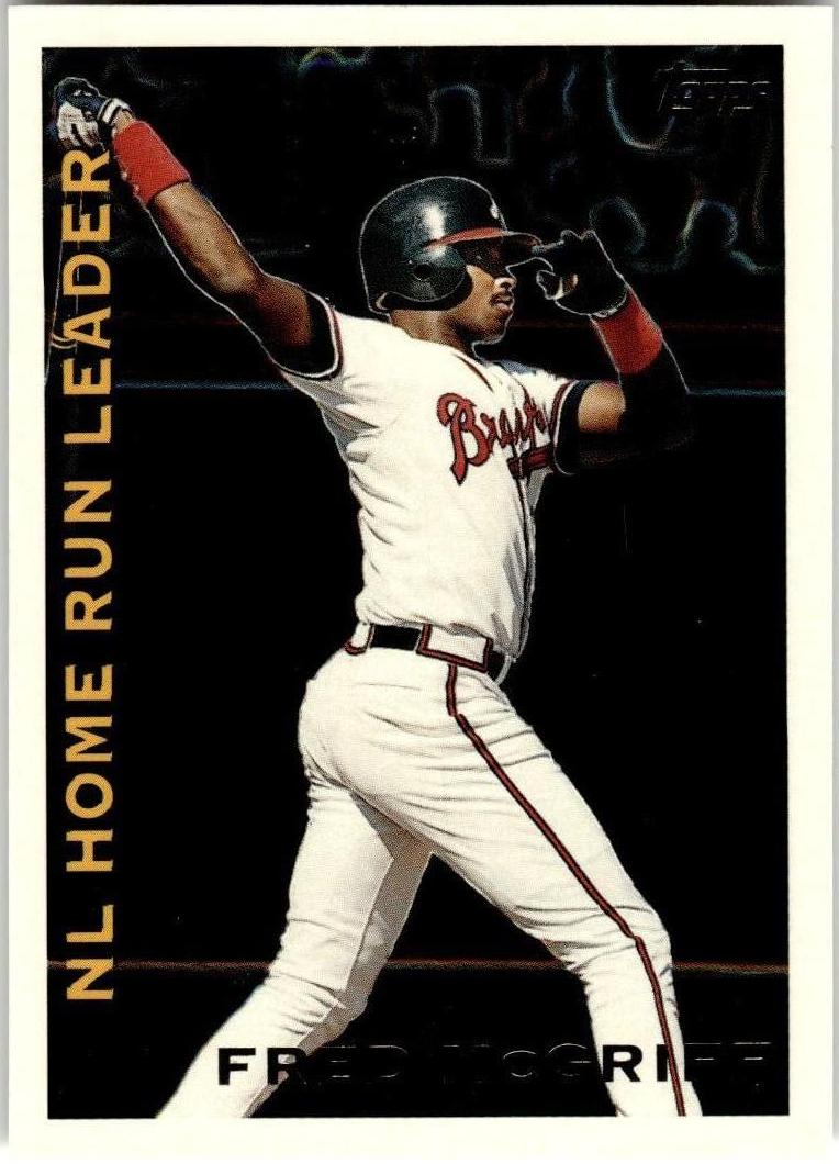 1995 Topps Baseball Fred McGriff #LL34