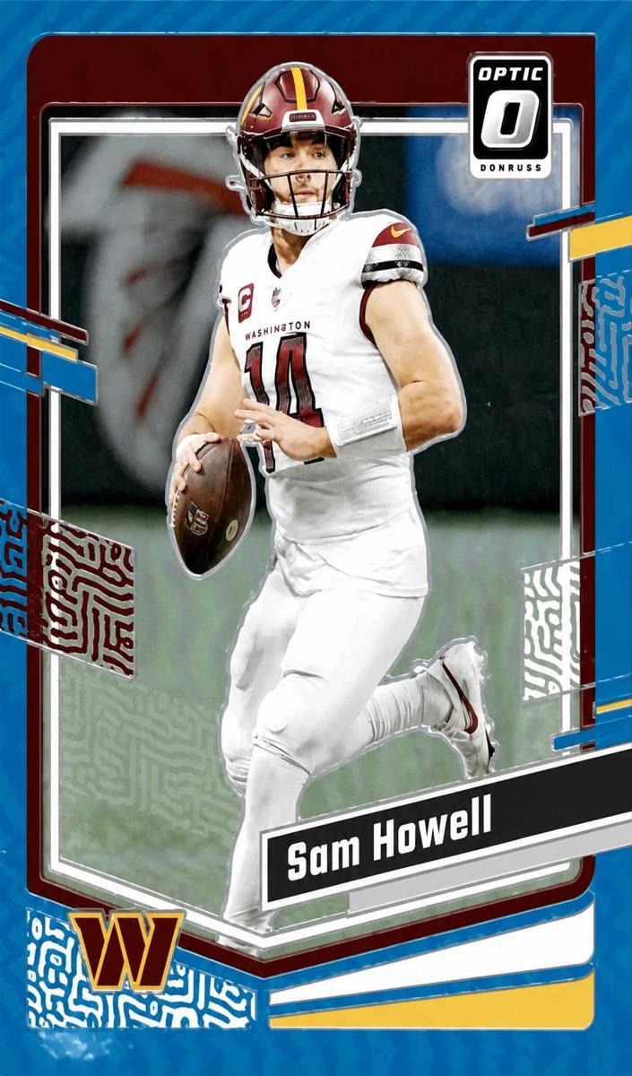 2023 Donruss Optic Football Aqua Sam Howell #198