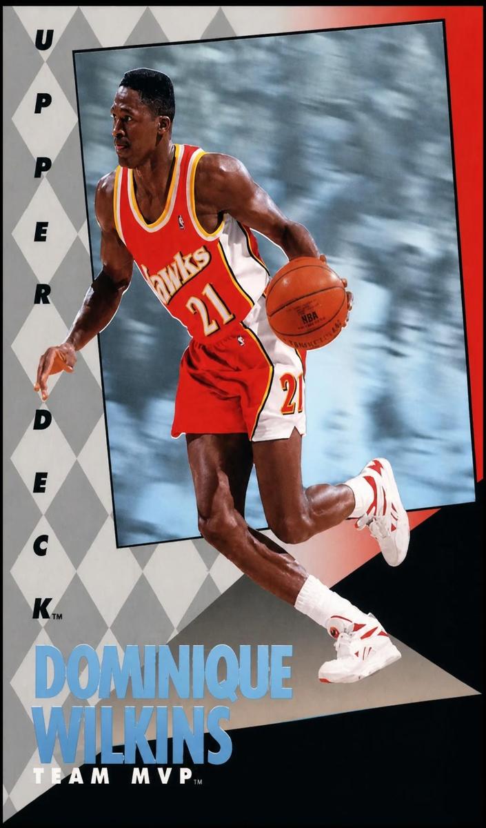 1992 Upper Deck MVP Holograms Basketball Dominique Wilkins #1 PSA 7.5