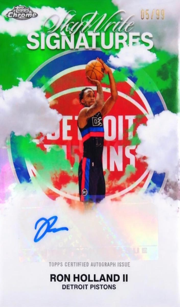 2025 Topps Chrome Basketball Green Refractor Ron Holland II #SWS-RH