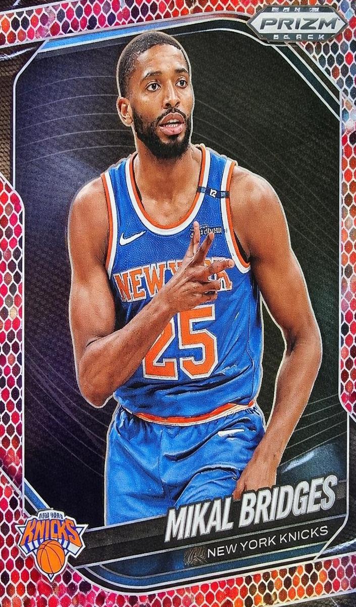 2024 Panini Prizm Black Basketball Snakeskin Mikal Bridges #158