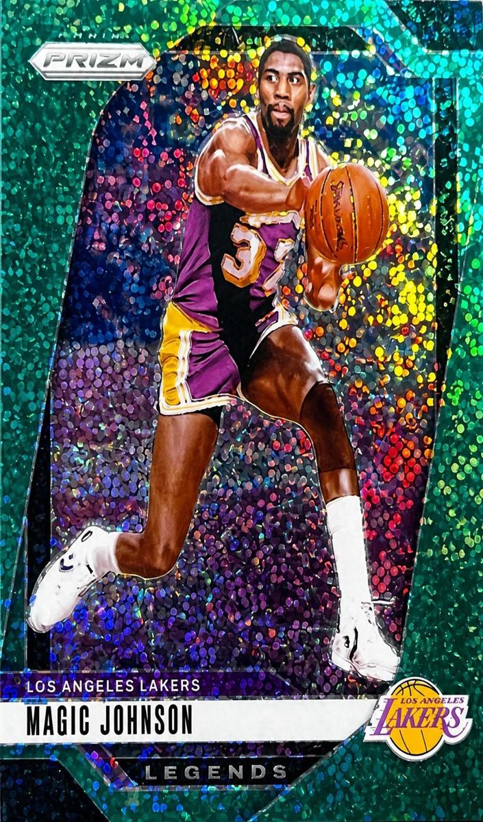 2024 Panini Prizm Basketball Green Sparkle Magic Johnson #294