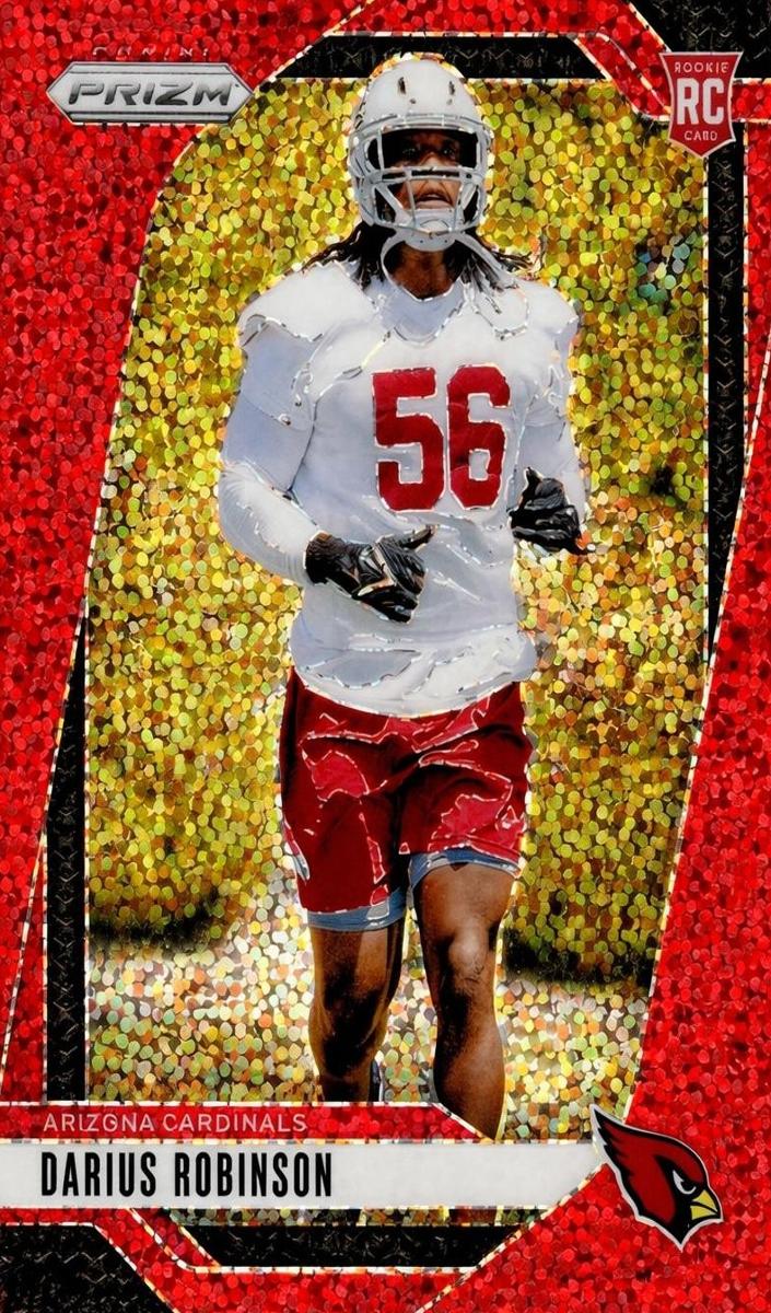2024 Panini Prizm Football Red Sparkle Darius Robinson #325 PSA 10