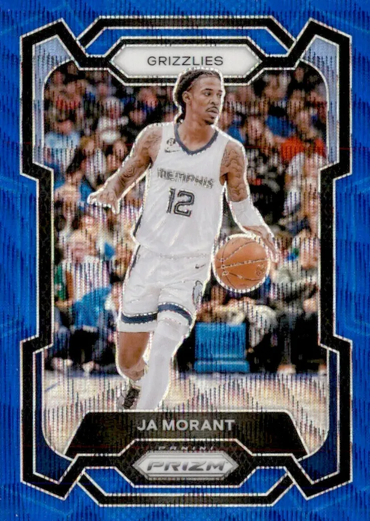 2023 Panini Prizm Basketball Blue Ja Morant #96 PSA 9
