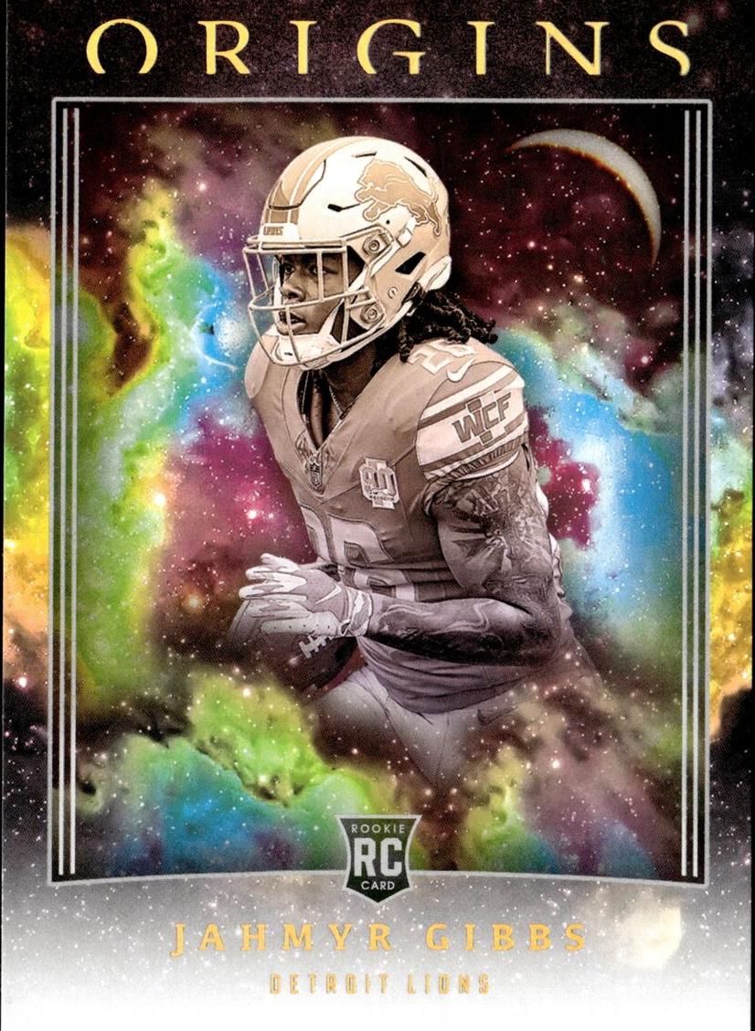 2023 Panini Origins Football Variation Jahmyr Gibbs #101 PSA 8