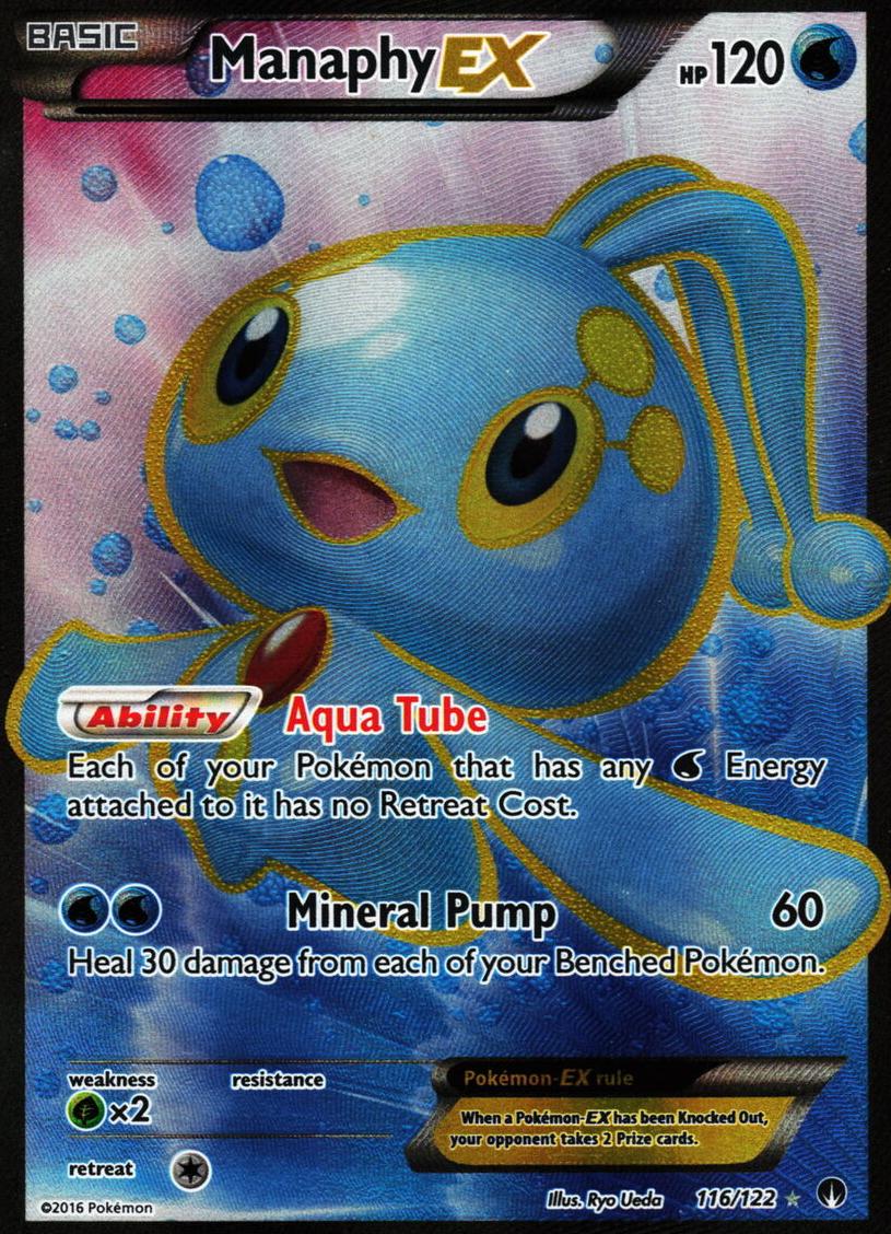 2016 Pokemon XY BREAKpoint Manaphy #116 PSA 9