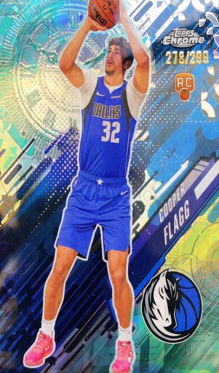2025 Topps Chrome Basketball Teal Refractor Cooper Flagg #GT-16 PSA 10