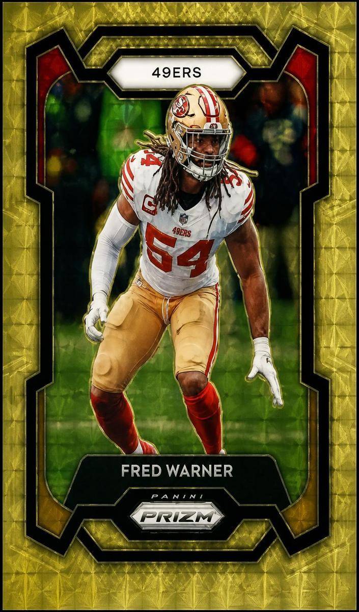 2023 Panini Prizm Football Gold Vinyl Fred Warner #270 PSA 8.5