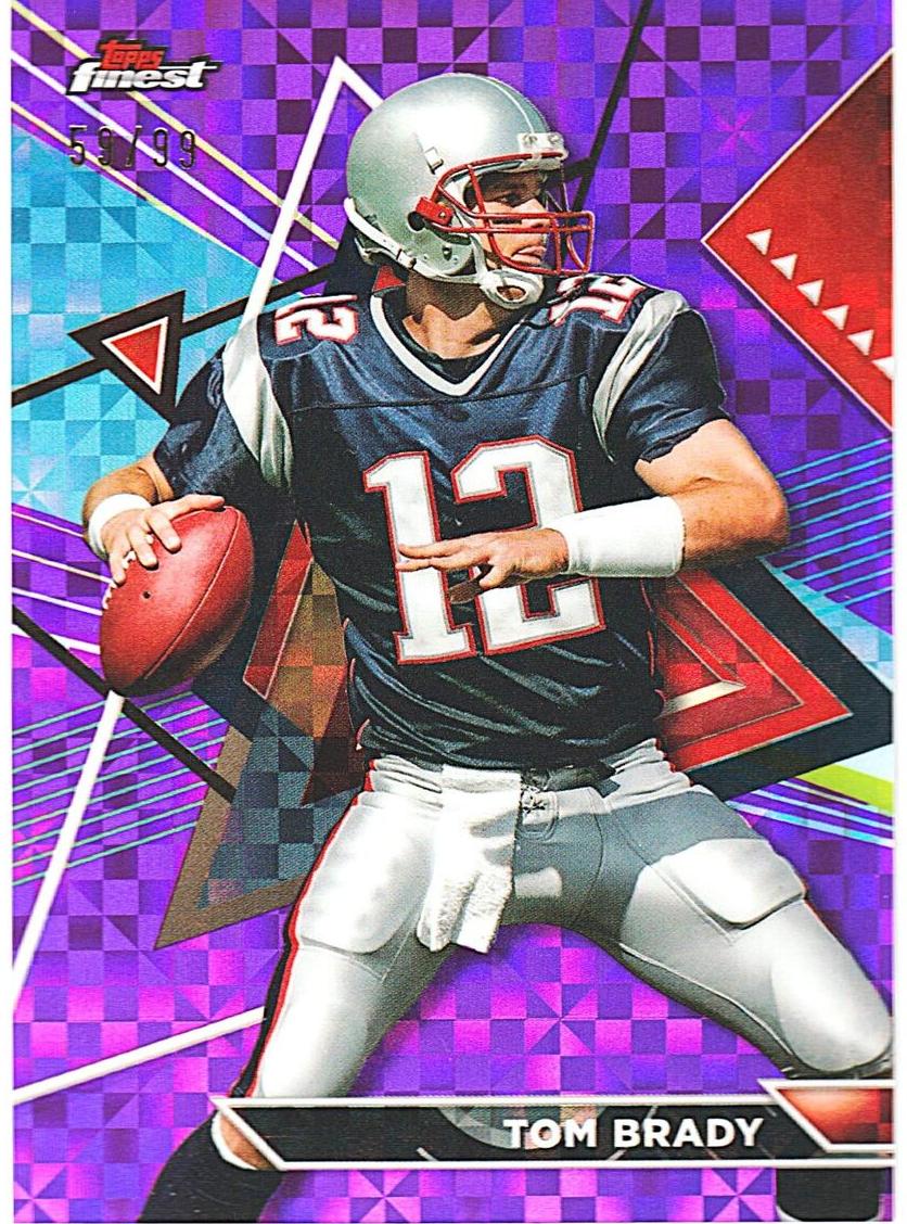 2023 Topps Composite Football Purple Checkerboard Refractor Tom Brady #215